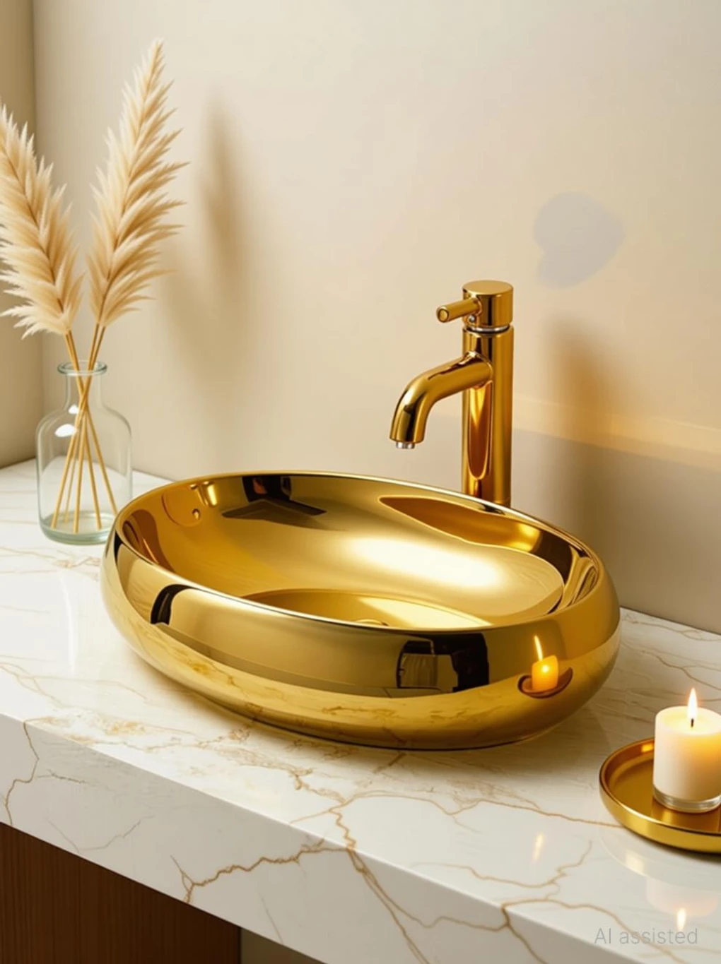 Golden Wash Basin